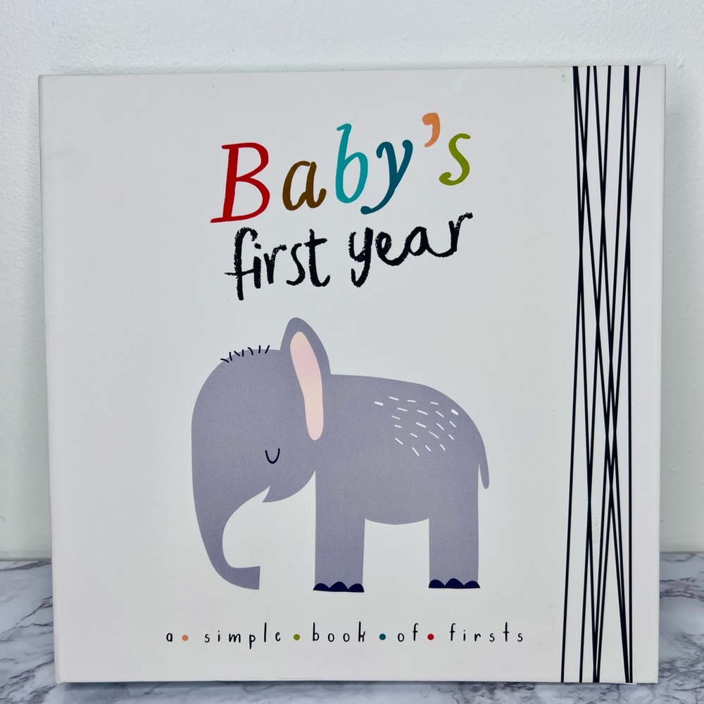 Baby's First Year Lucy Darling Colorful Animal Themed Baby Memory Book NEW